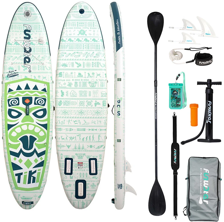 FunWater SUP paddleboard SUPFW05D Tiki 3,2m (žalias)