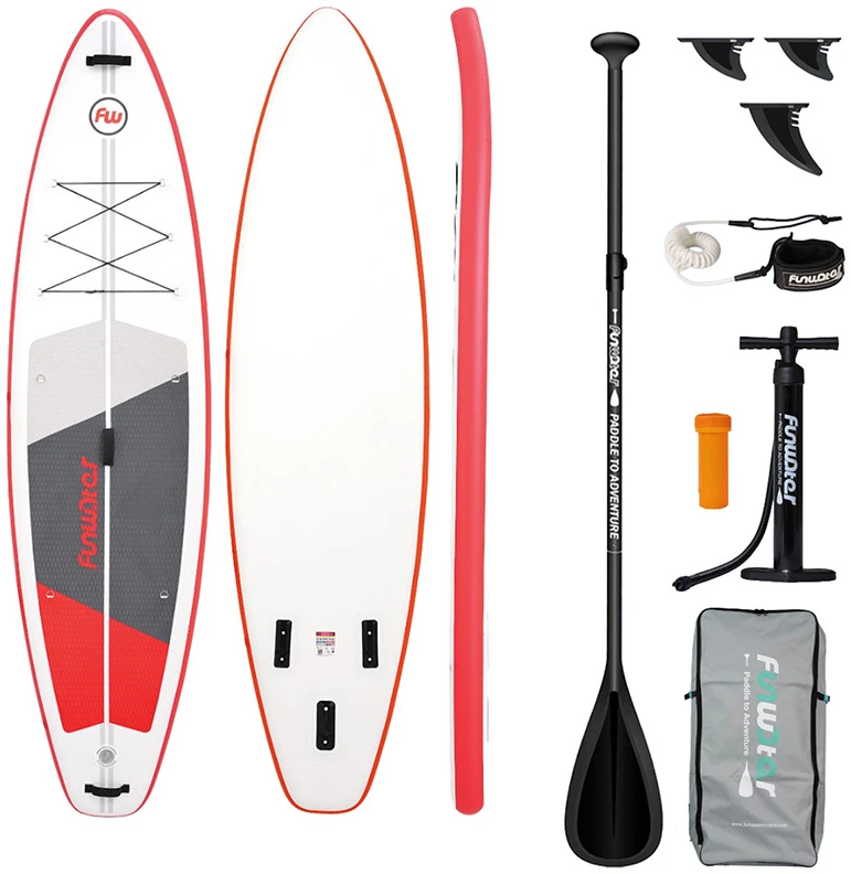 FunWater SUP irklentė SUPFW69C (raudona-balta)