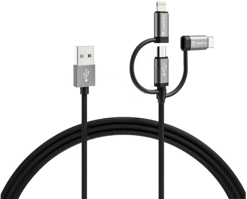 Varta 3in1 Speed Charge & Sync Cable 57937 laidas