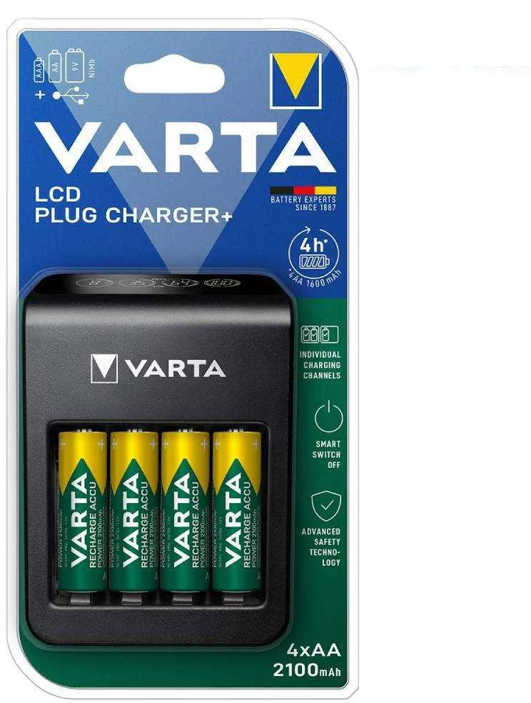 Blow VARTA LCD PLUG+4xAA 2100mAh įkroviklis
