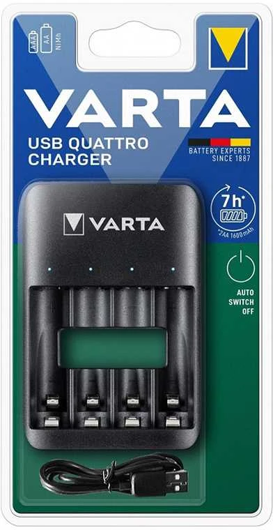 Varta USB Quattro charger 57652 Baterijų įkroviklis