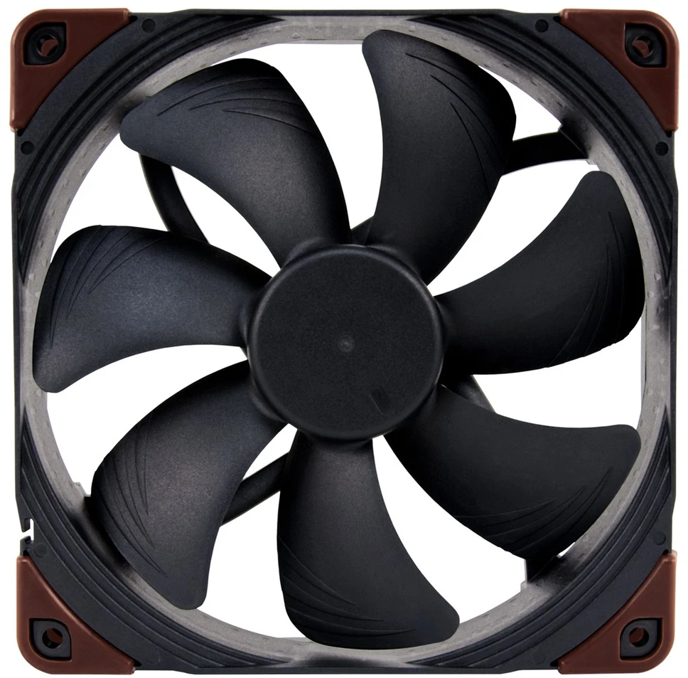 Noctua NF-A14 INDUSTRIALPPC-2000 PWM Kompiuterio dėklas Fan 14 cm Juodas, Brown 1 pc(s)