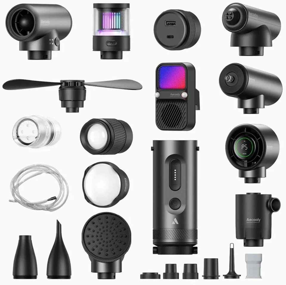 AECOOLY CamperPack – modulinis stovyklavimo rinkinys USB-C 25.9Wh IPX7