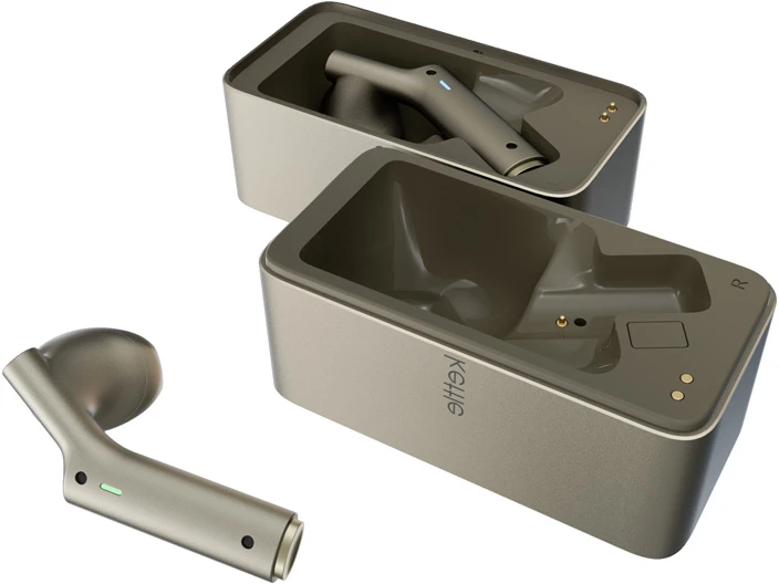 Timekettle W4 AI išmanios ausinės su vertimo funkcija, pilkos spalvos