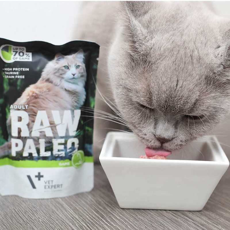 Vetexpert Drėgnas Kačių Maistas - RAW PALEO Elniena 100 g