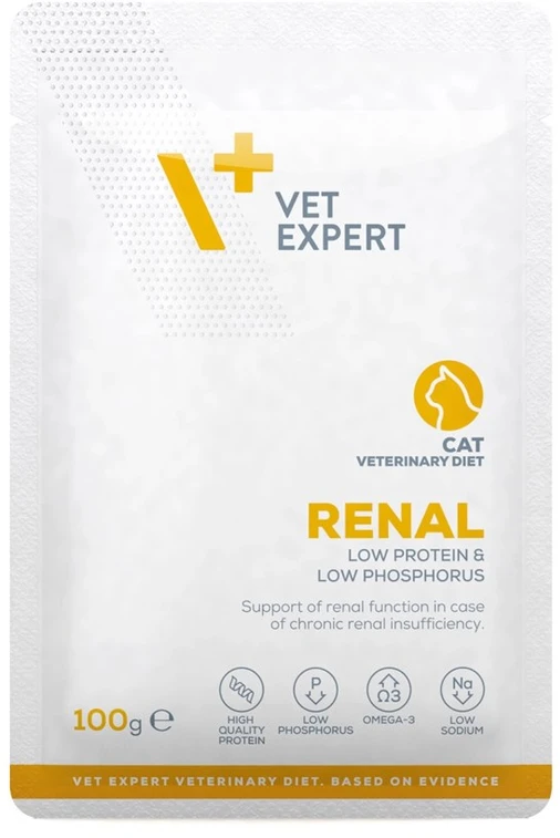 VET EXPERT Veterinary Diet Renal Cat - šlapias ėdalas katėms - 100 g