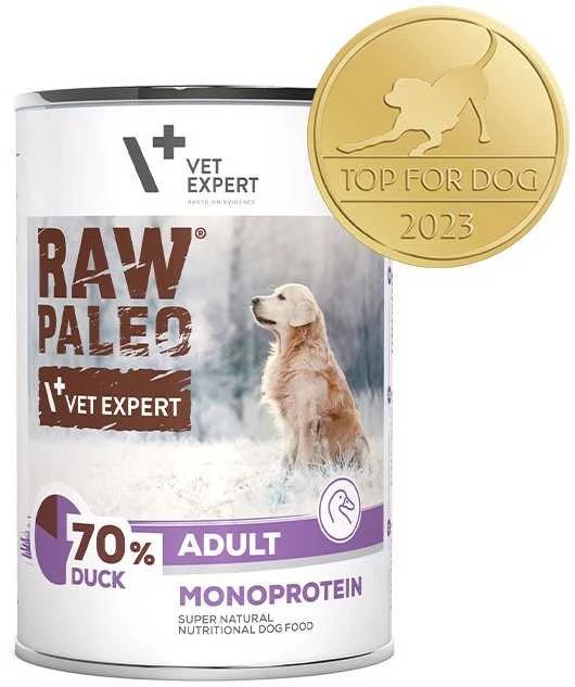Vetexpert Drėgnas Šunų Maistas - RAW PALEO Monoproteinas Antiena 400g