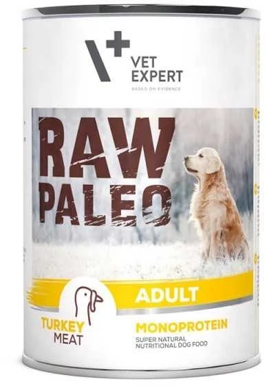 RAW PALEO Adult Monoprotein kalakutiena - wet dog food - 400g