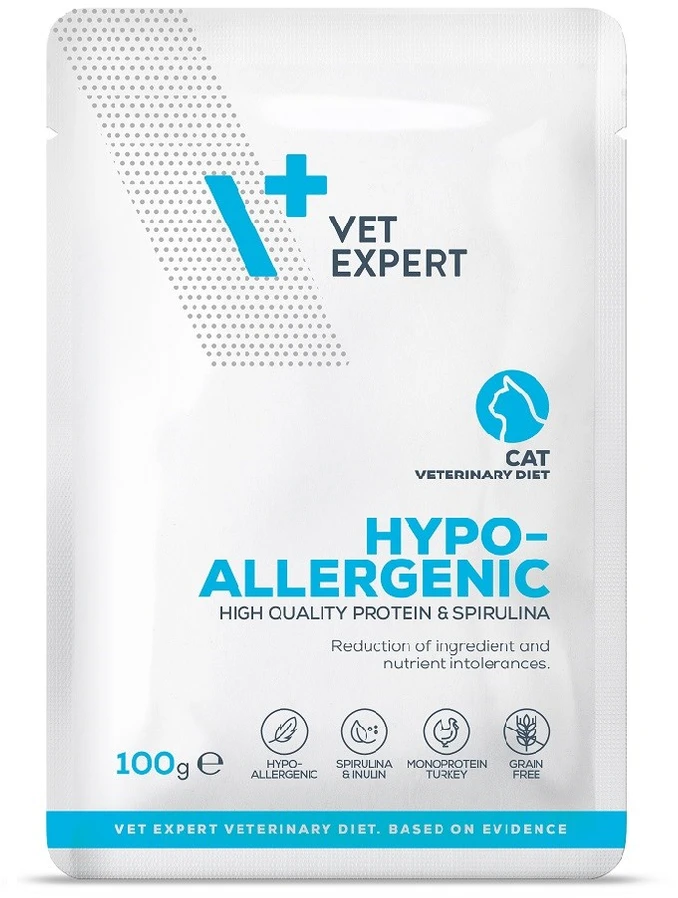 Raw Paleo VET EXPERT Hypoallergenic kalakutiena – šlapias kačių maistas – 100g