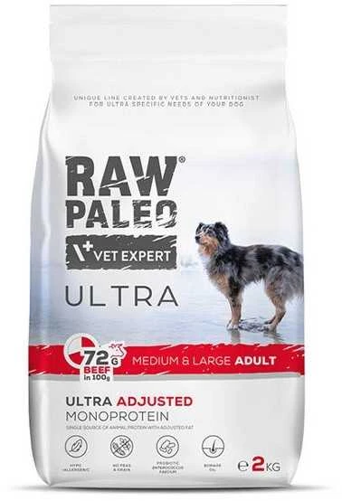 RAW PALEO Ultra Medium&Large Adult jautiena - sausas šunų maistas - 10 kg