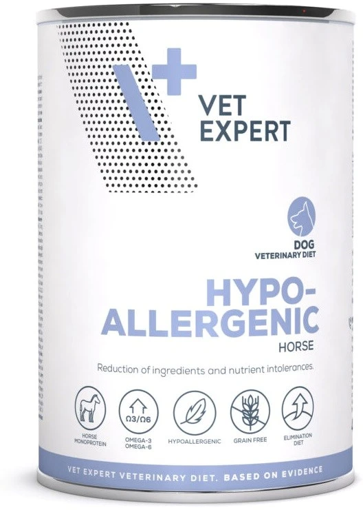 Raw Paleo VET EXPERT Hypoallergenic Horse – drėgnas ėdalas šunims – 400g