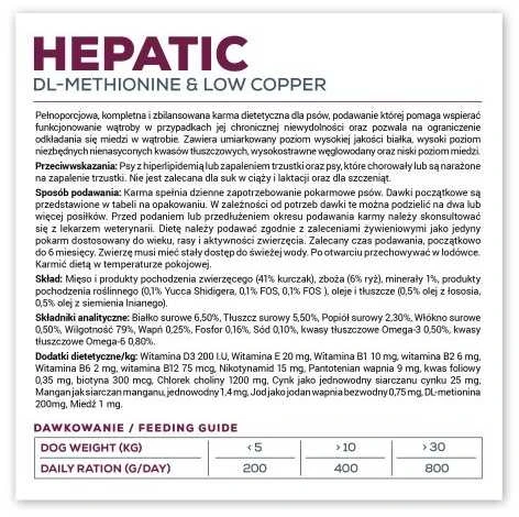 VET EXPERT Veterinary Diet Hepatic Dog - šlapias šunų maistas - 400g