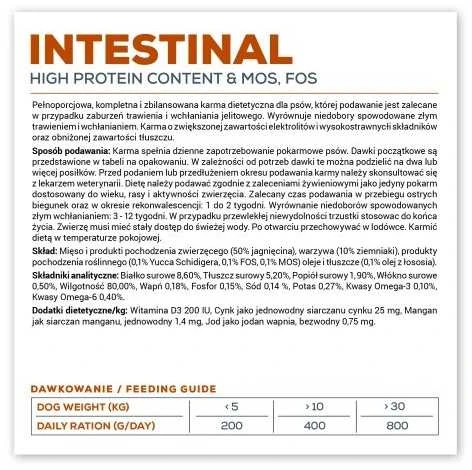 VET EXPERT Veterinary Diet Intestinal Dog - šlapias šunų maistas - 400g