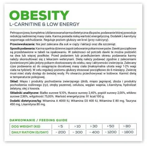 VET EXPERT Veterinary Diet Obesity Dog - šlapias šunų maistas - 400g