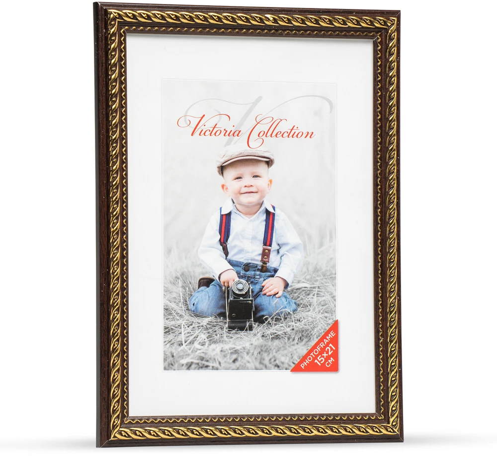Victoria Collection Nuotraukų Rėmelis - Victoria Kolekcijos „Action 4“ Juodos Ir Auksinės Spalvos 15 × 21 cm