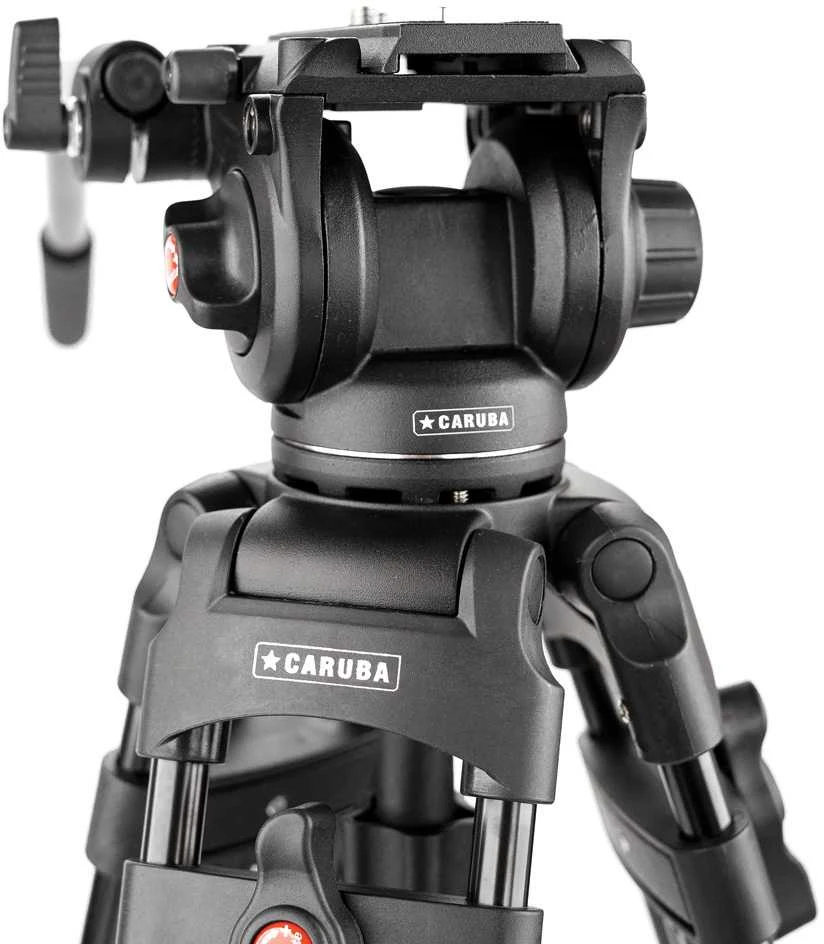 Video trikojis - Caruba Videostar 180 Pro 180cm 8kg apkrova, Juoda