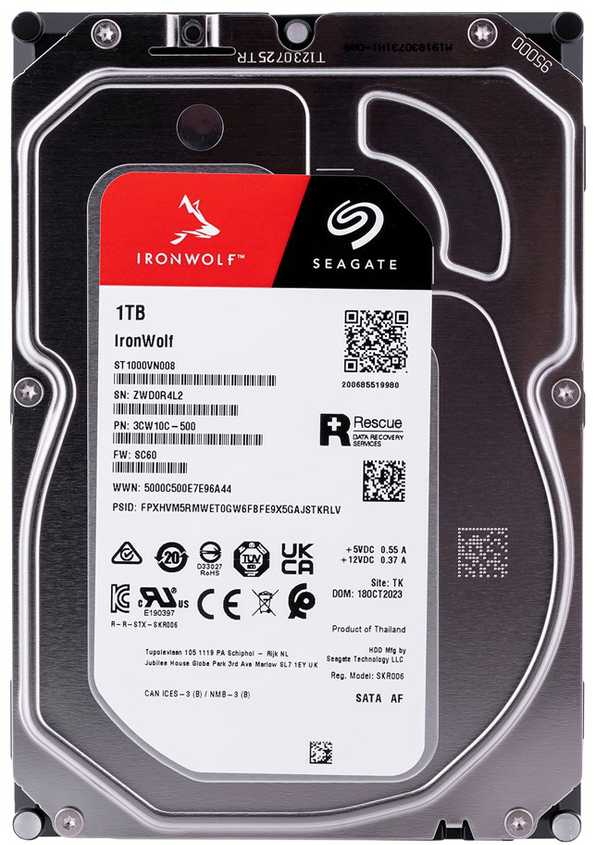 Kietasis diskas – „Seagate IronWolf“ 1 TB 256 MB 5400 RPM SATA III