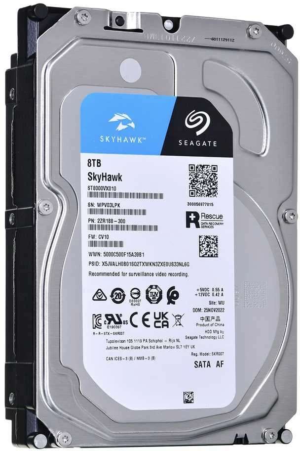 Kietasis diskas - Seagate SkyHawk ST8000VX010 8TB 256MB 3.5" SATA III