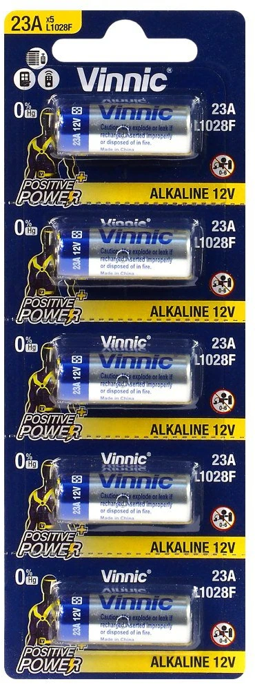 Baterija - Vinnic L1028 12V 10mm Skersmuo 28mm Aukštis Šarminė Baterija