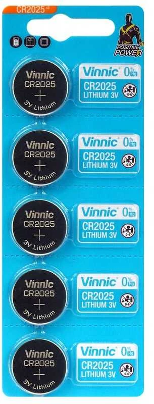 Vinnic CR2025 3V ličio baterijos pakuotė