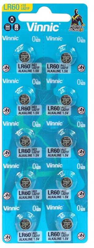 Vinnic G1 LR621 baterijos 10 vnt.