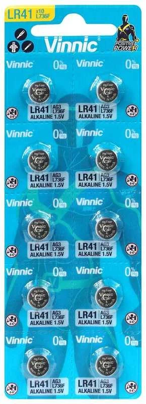 Vinnic G3 LR736 baterijos 10 vnt.