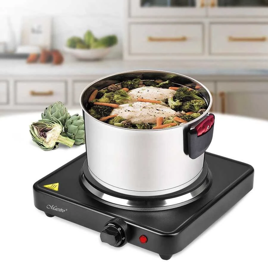 Maestro MR-772-1 hob Juodas Countertop Sealed plate 1 zone(s)