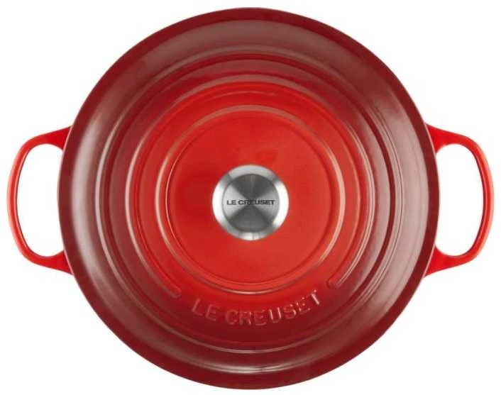 Virtuvės Indai - Le Creuset Signature Keptuvė 20cm Apvalus Ketaus Vyšninė Raudona