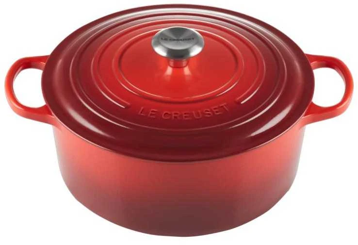 Virtuvės Indai - Le Creuset Signature Keptuvė 28cm Apvalus Ketaus Vyšninė Raudona