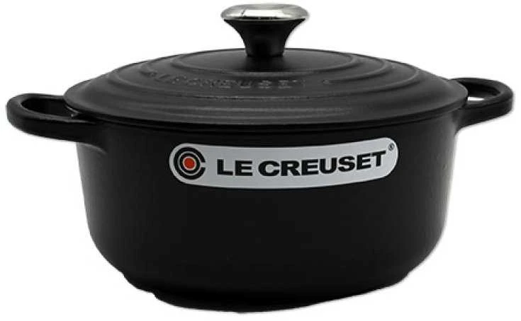 Virtuvės Indai - Le Creuset Signature Keptuvė 20cm Apvalaus Ketaus Juoda