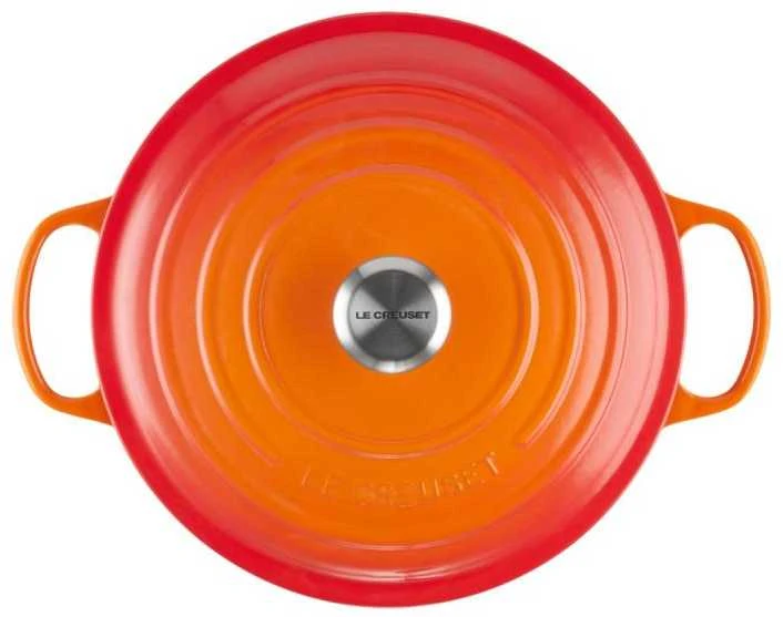 Virtuvės Indai - Le Creuset Signature Keptuvė 24cm Apvalus Ketaus Raudona