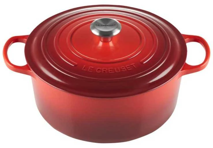 Virtuvės Indai - Le Creuset Signature Keptuvė 20cm Apvalus Ketaus Vyšninė Raudona