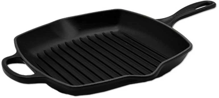 Virtuvės Indai - Le Creuset Signature Kvadratinė Keptuvė 26cm Indaplovėje Saugi Juoda