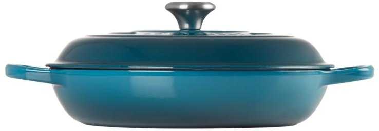 Virtuvės Indai - Le Creuset Signature Seklioji Keptuvė 30cm Gili Mėlyna
