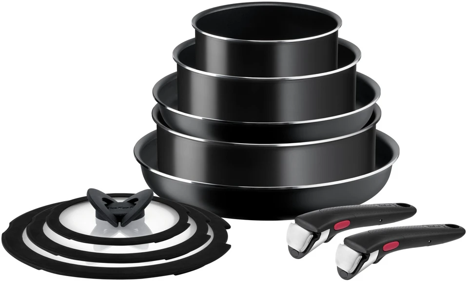 Tefal Ingenio L15490 puodų ir keptuvių rinkinys, 10 dalių