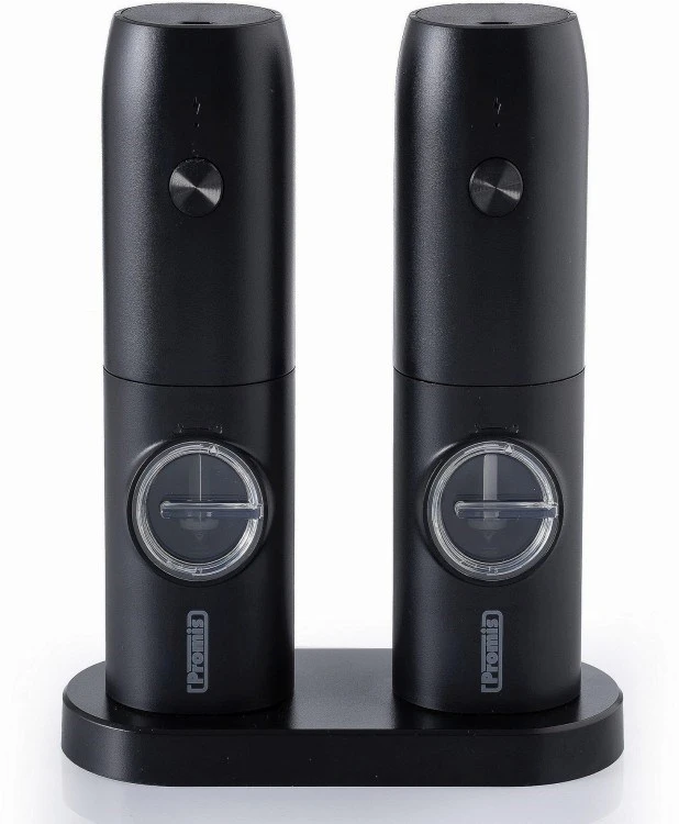 Cecotec PROMIS pipirų ir druskos malūnėlių rinkinys su stovu MP35X2