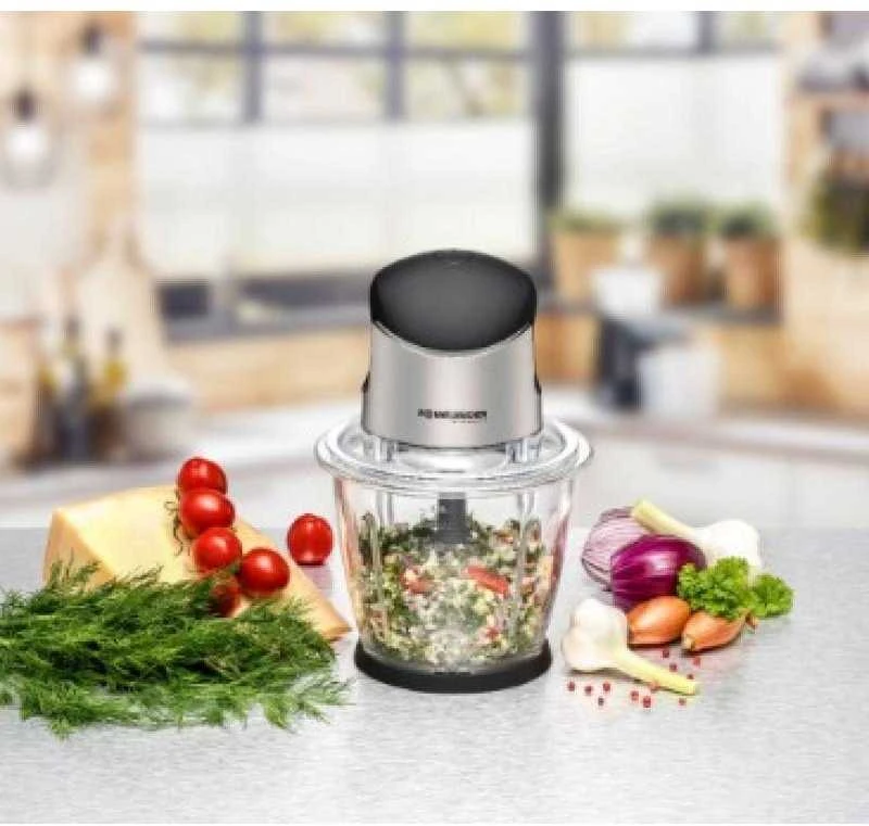 Virtuvės Įrenginio Priedas - Rommelsbacher MZ 500 1.5L 500W Maisto Smulkintuvas Sidabrinis