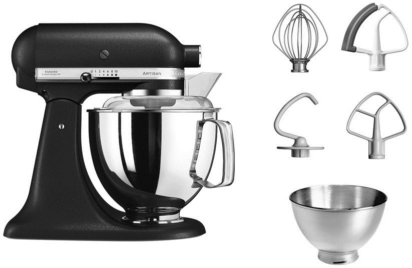 Virtuvinis kombainas KITCHENAID 5KSM175PSEBK Artisan Elegance, cast iron juodas