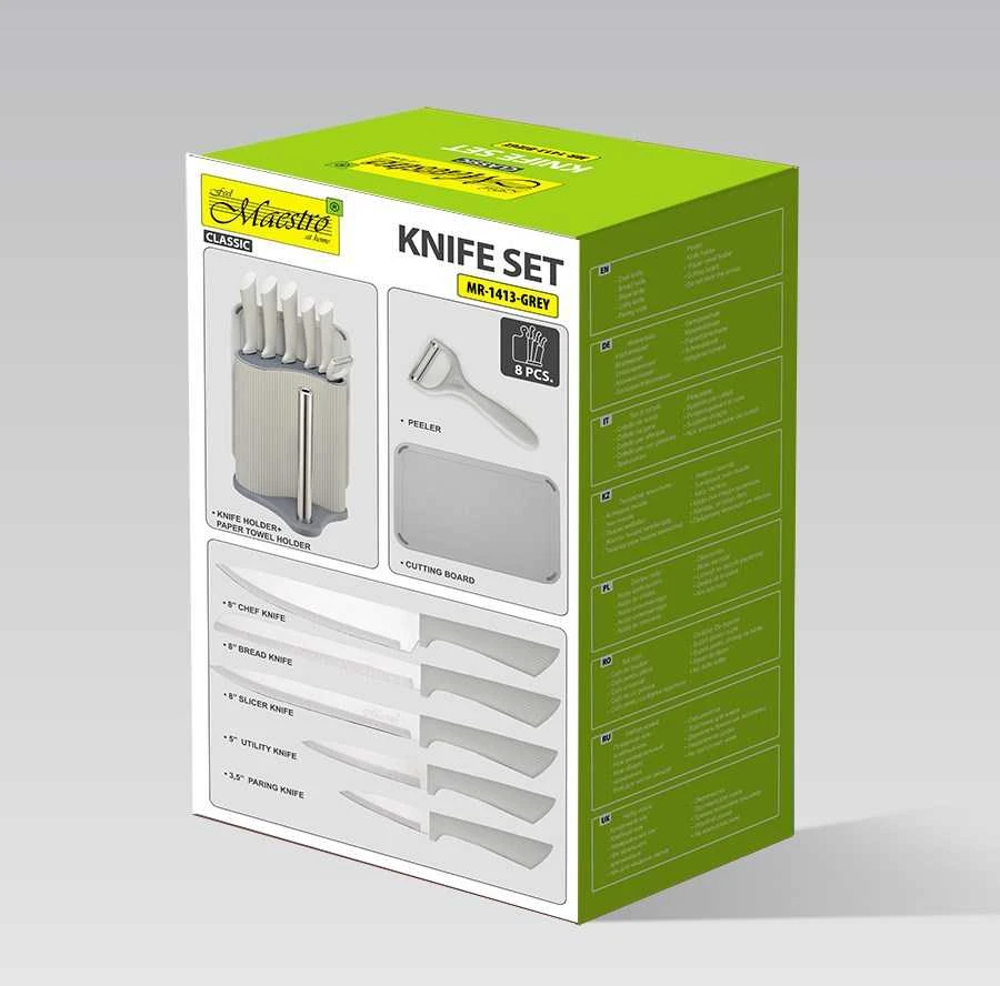 Kitchen cutting set MAESTRO MR-1413 Peilis set (MMR-1413-Pilkas) Pilkas