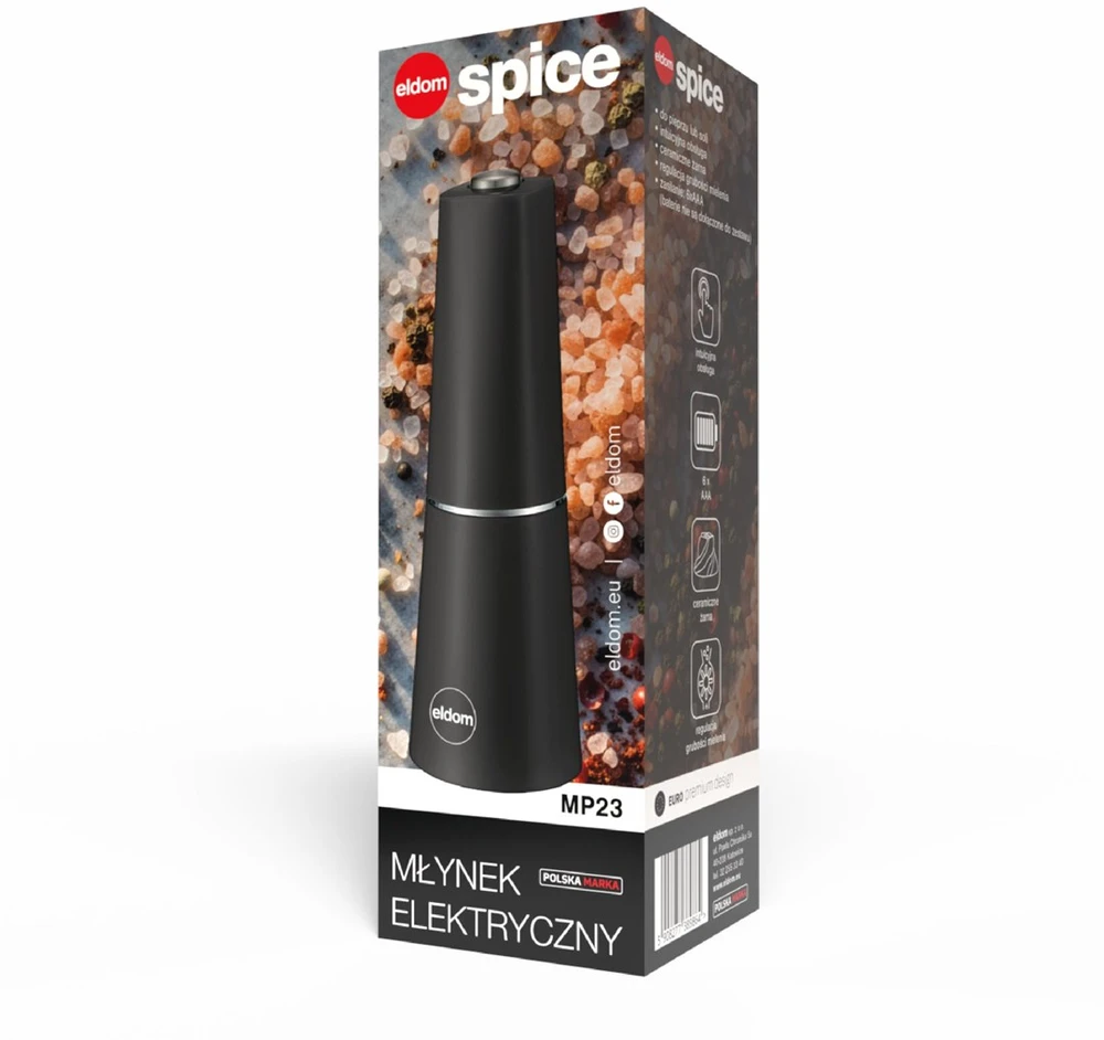 ELDOM ELECTRIC GRINDER MP23 SPICE PEPPER, SALT