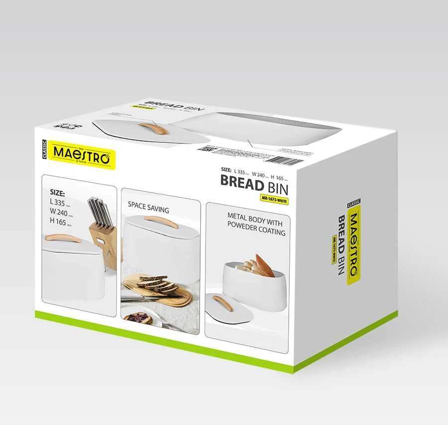 Breadbox MAESTRO MR-1675-Baltas Baltas