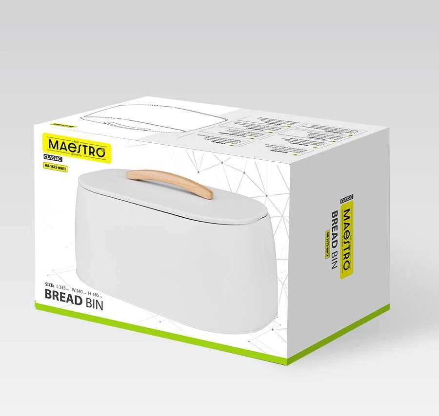Breadbox MAESTRO MR-1675-Baltas Baltas