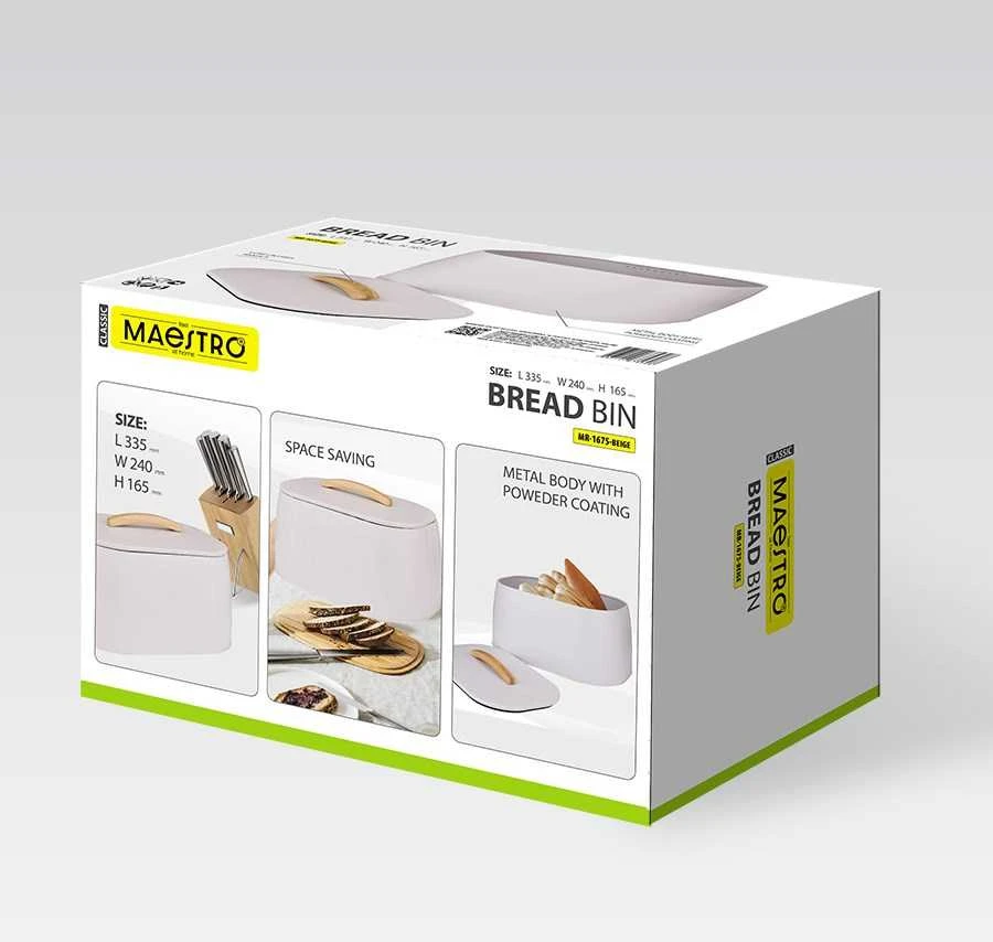 Breadbox MAESTRO MR-1675-BEIGE rusvai gelsvas
