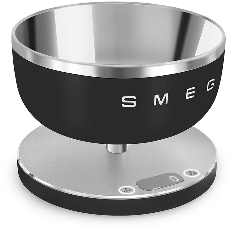 Virtuvinės svarstyklės Maisto Svarstyklės - SMEG KSC01BLMWW 5 Kg Juoda