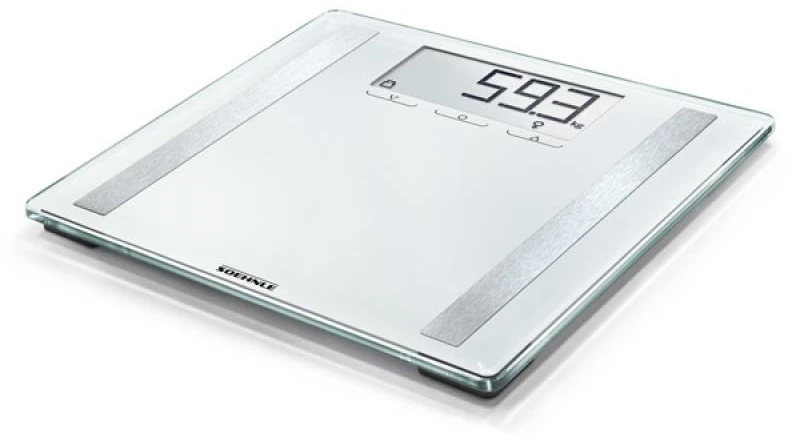 Virtuvinės svarstyklės Skaitmeninės Svarstyklės - Soehnle Shape Sense Control 200, 180kg Talpa, Kūno Kompozicija, Balta