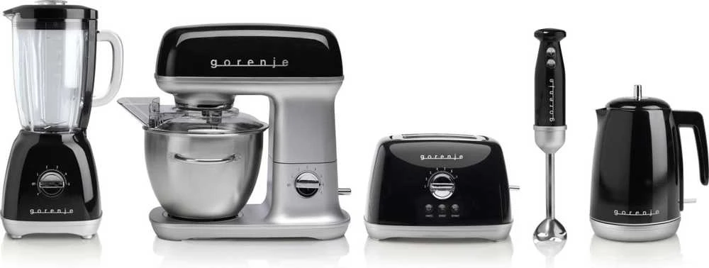 Virtuvinis kombainas Gorenje | Kitchen machine | MMC1000RLBK | 1000 W | Greičių skaičius 7 | Bowl capacity 4.5 L | Juodas