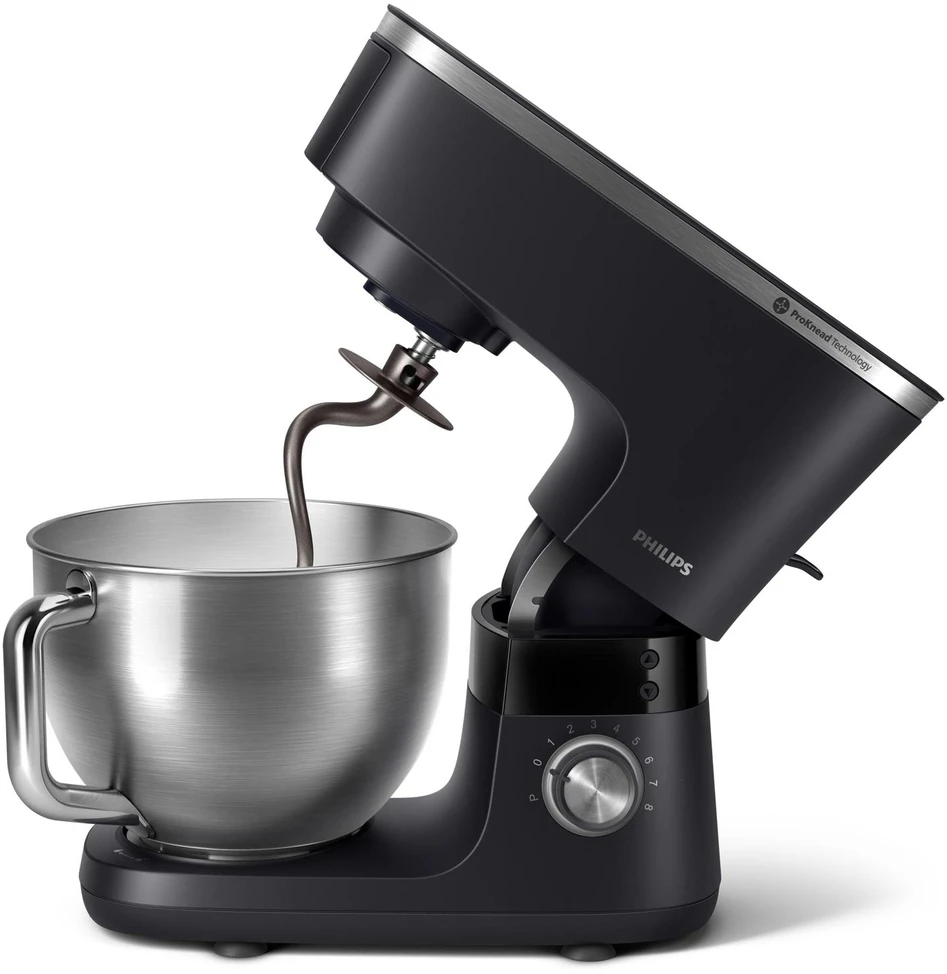 Virtuvinis kombainas „Philips“ serijos 7000 virtuvės mašina HR7962/21, 5,5 l dubuo, 8 greičių nustatymai, plakiklio priedas, smulkintuvo priedas, 1000 W