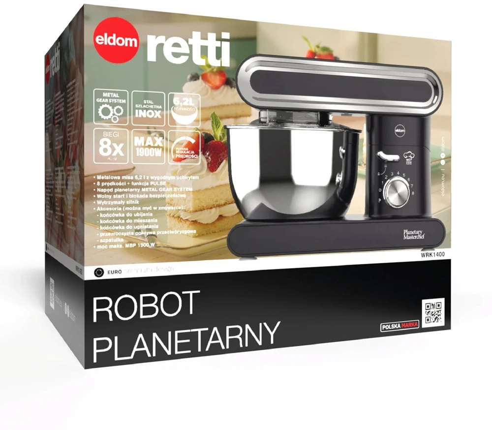 ELDOM WRK1400 PLANETARY ROBOT 1400-1900W Juodas