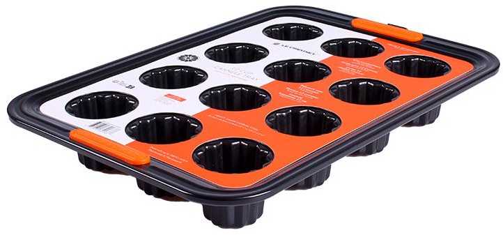 Virtuvinis Priedas - Le Creuset Cannel Formos Anglinio Plieno Neprideganti 12vnt