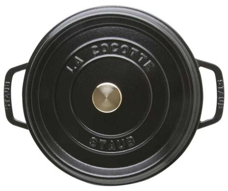 STAUB kepimo indas Round Cocotte, 24 cm, Juodas